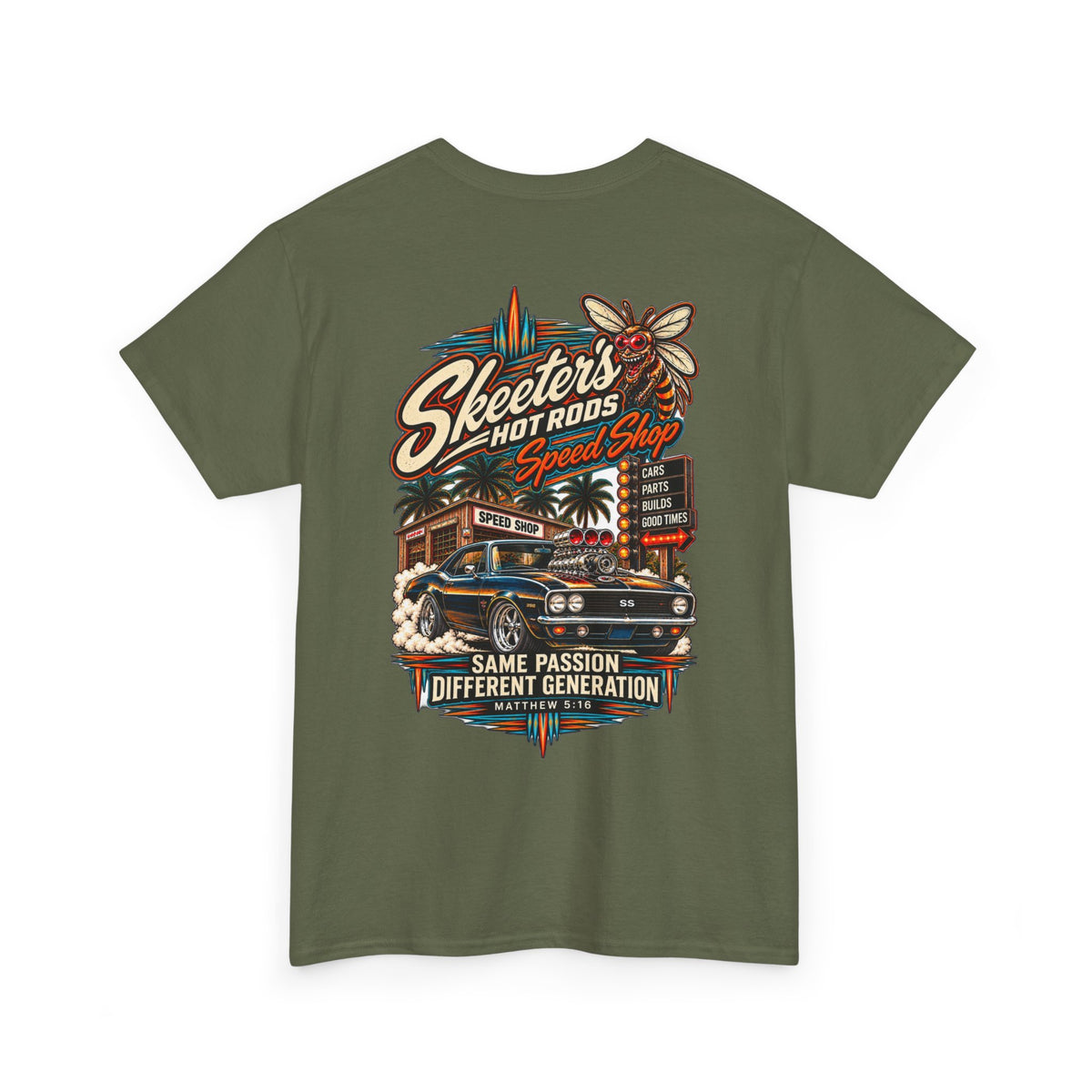 Skeeters Hot Rods "Same Passion, Different Generation" Tee