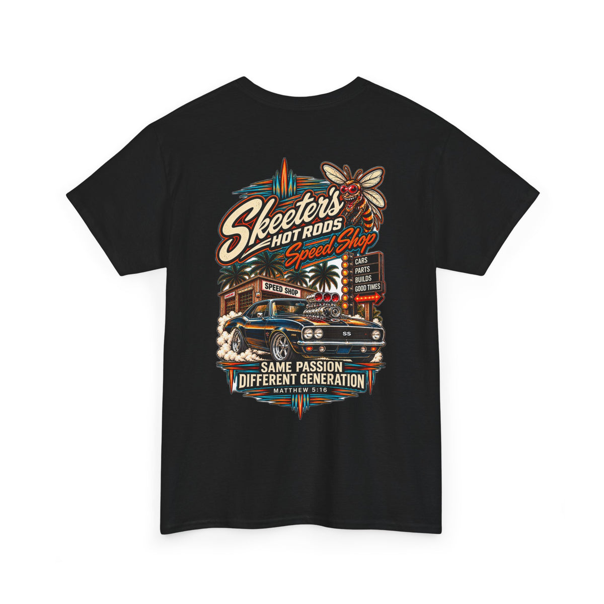 Skeeters Hot Rods "Same Passion, Different Generation" Tee